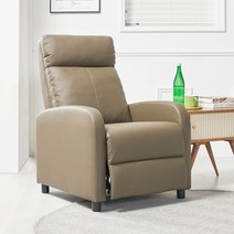 에보니아 1212 1인 리클라이너 소파의자 방문설치, 브라운