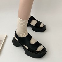 홀리버니 여성용 통굽 몰드 웨지 샌들 5cm HLBN52502