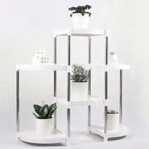 클린아트플러스 데코 화분 진열대, 화이트, 6단