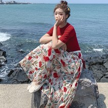포플러앤씨 데일리 플라워 스커트