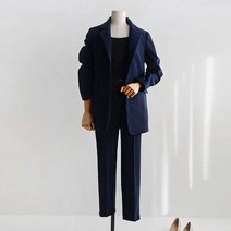 끌레느모네 여성용 울 스판 기본 겨울 정장 세트