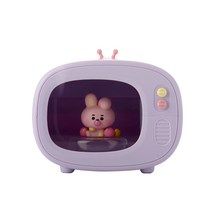 로이체 BT21 베이비 휴대용 TV 모형 LED 무드등 미니 젤리캔디 가습기, BT21-RHM-3E-CK(쿠키)