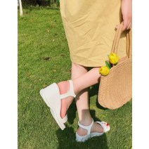조이슈 여성용 메레니 웨지 통굽 키높이 스트랩 샌들