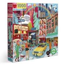 이부 뉴욕 라이프 직소퍼즐, 혼합색상, 1000피스