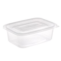 쿡앤락 사각 밀폐 용기 0.85L 투명, 1개입, 50개