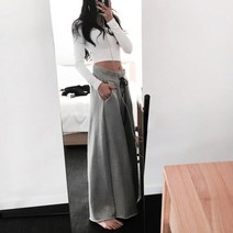 디페이브 여성용 와이드 트레이닝 팬츠 밴딩 통 바지 DIZ C0908