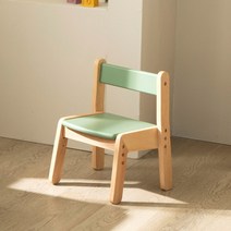 야마토야 유아용 노스타3 의자 원목 높이조절 체어, 그린, 1개