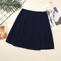 소니오 A라인 브릭 주름 미니 스커트
