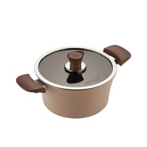 해피콜 이든 양수냄비 IH, 20cm, 아몬드 베이지