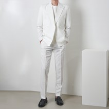 엑스바코드 남성용 데일리 스트라이프 더블 수트 세트