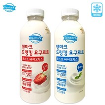 덴마크 드링킹요구르트 750mLx5병(딸기3+플레인2)무배, 750ml