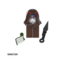 [레고공식] 나루토 사스케 사쿠라 카카시 오비토 지라이야 츠나데 애니메이션 인형 미니 액션 장난감 피규어 만화 조립 블록 어린이 생일 선물, [72] 어두운 Azure