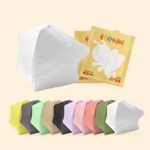 이비에 베베 KF94 유아용 컬러 마스크 11색상 소형 [30매], 카키