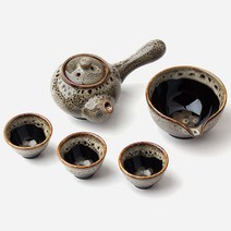 천목 3인다기세트 외국인친구선물 바이어선물, 포장선택안합