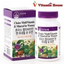 비타민하우스 초이스 멀티비타민 미네랄 포 우먼 3개월분, 162g, 1개