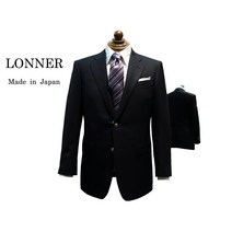 LONNER 일본제 국내 봉제 파인 메리노 울 네이비 블레이저 2 버튼 실버 메탈 일본을 대표하는 슈트 메이커가 제안하는 감색 블레이저 가을·겨울 모델 내일락 대응 론나 A5 A7 AB4 BE6
