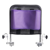 휠체어 통풍 높은 등받이 쿠션 각도 조절 브래킷 어르신 통기성 패드 목받침 베개, 보라, 보라