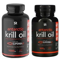 스포츠 리서치 크릴 오일 아스타잔틴 1000mg 60정 500mg 120정 소프트젤 2종