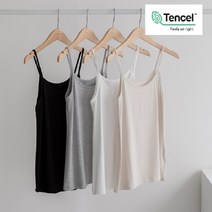 국산 고퀄리티 여성 면 스판 텐셀 무지 기본 나시 민소매 티셔츠 3칼라 위드마마