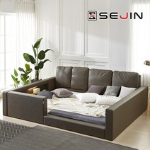 라엘 범퍼 패밀리침대프레임만SS+SS, 초코브라운