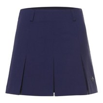 [데상트 골프] JQS DN22WFSK61-RNVG 여성 메쉬 배색 주름 스커트 / RNV