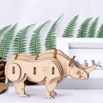입체퍼즐 어린이 DIY 나무 장난감 모델 퍼즐 입체 3D 빌딩 블록 그린 곤충 교육 완구, [14] 14