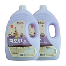 피오린 섬유유연제 라벤더향 3L 2개 실속형 야자오일유래성분함유, 라벤더향 2개