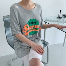 오슈 여름 편한 바다패션 20대 30대 슬럼 X끈 반팔티