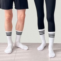 [라헨느] 남녀 커플 삼선 장목 양말 8켤레
