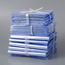 100pcs pvc 열 수축 필름 랩 보관 가방 소매 인감 포장 가방 투명 플라스틱 polybag 선물 화장품 포장 파우치, 18x35cm, 투명한