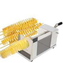 수동 회오리 감자 기계 소형 토네이도 슬라이스 머신, 회오리감자기 + 여분 칼 2개 + 천공기