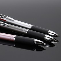 문화 메탈 3색볼펜 0.7mm / 볼펜 멀티펜 필기구 학습준비물 신학기준비물, 실버