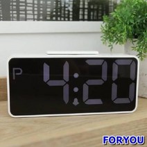 ForU610 빅사이즈 LED 저소음 알람탁상시계 인테리어 디자인알람시계 이쁜탁상시계, 상세페이지 참조