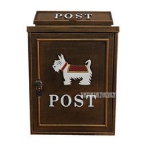 우편함 전원주택 방수 벽걸이 가정용 다세대 우체통 자물쇠가있는 알루미늄 가정 편지 신문 우편 상자 ourdoor 정원 목가적 인 농촌 스타일 편지함 메일박스, MB-19-H