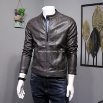 WARM슬림핏 오토바이 가죽 남성 자켓 바이커용