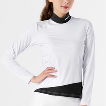 골프 여자 러블리 차이나카라 스판 긴팔티 40대 여성골프웨어 추천 20대