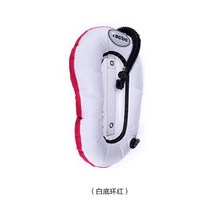 백플레이트 부력조절기 다이빙, 55.흰색 배경과 빨간색 링+검은 탄소 섬유판