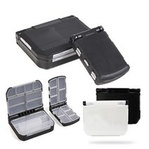 낚시 소품케이스 바늘 채비 케이스 채비 태클박스 휴대용, 블랙