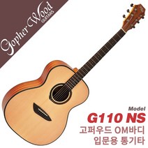 통기타 입문용 초보용 어쿠스틱기타 고퍼우드 G110 NS (무광)