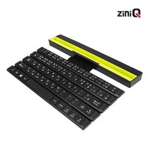 ZiniQ 정품 BK-700SB 접이식 블루투스 키보드 롤키보드 무선 휴대용 거치대, 블랙[단일색상], 롤키보드 ZiniQ BK-700SB