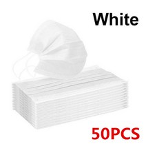 10-200pcs 일회용 외과 마스크 Earloop 6 종류 입 3 레이어 Meltblown 부직포 통기성 의료 얼굴, 06 50pcs White