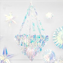 홀로그램 행잉데코 샹들리에 다이아 50cm, 단품