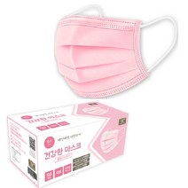 정품 MB필터 일회용마스크 50매 (핑크) 답답하지 않은 마스크, 1개