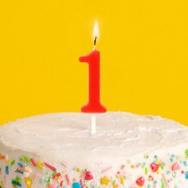 숫자초 1번 케이크 장식 양초 나이초, 단품