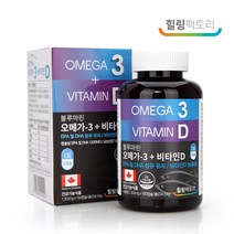 힐링팩토리 블루마린 오메가3 비타민D, 180정, 4개