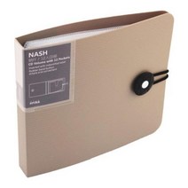 플라스틱 디스크 CD 케이스 DVD 홀더 지갑 보관 가방 커버 상자 앨범 버클 포함 12 개, [01] khaki
