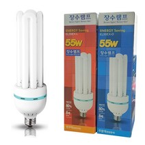 장수램프55W 절전 삼파장전구 26mm소켓업소용, 퍼플리션 1, 퍼플리션 주광색 형광등색, 퍼플리션 본상품선택