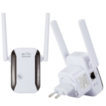 와이파이공유기 LTE라우터 PzzPss Wireless WiFi Repeater Router 2.4G 300Mbps Network Signal Amplifier, 01 EU Plug
