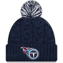 New Era 여성용 NFL 공식 코지 케이블 니트 커프 폼 비니 모자 애리조나 카디널스 레드, Tennessee Titans