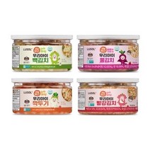 루솔 아삭아삭 우리아이 김치 4종 백김치 깍두기 물김치 빨강김치 택1, 1개, 우리아이깍두기